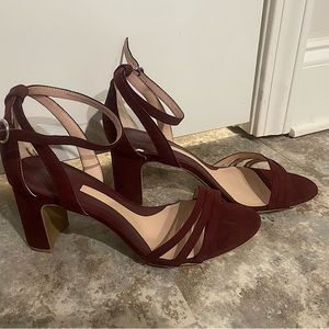 Burgundy pumps